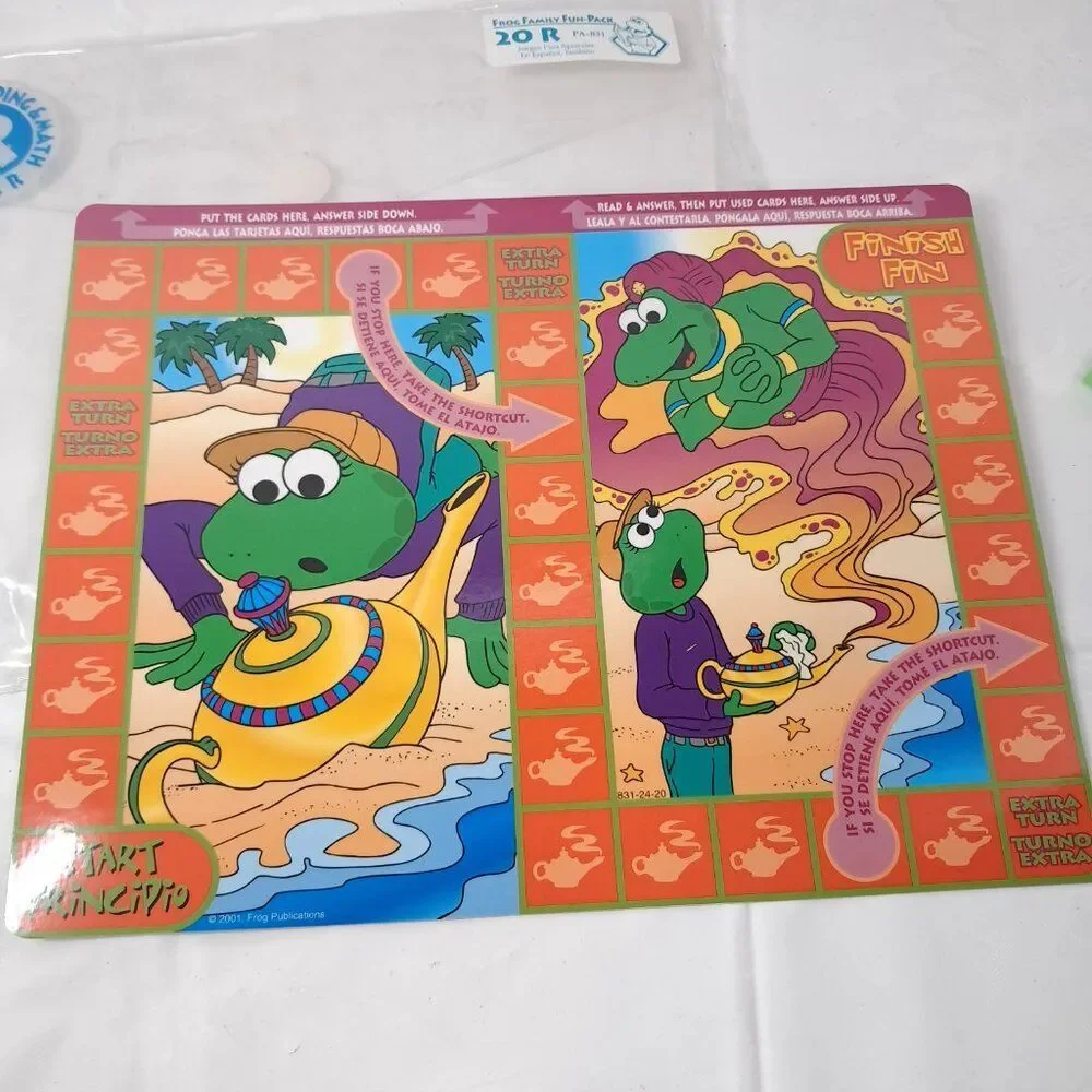 Frog Family Fun Packs Game 20-R Bilingual‎ reading Spanish English Homeschool